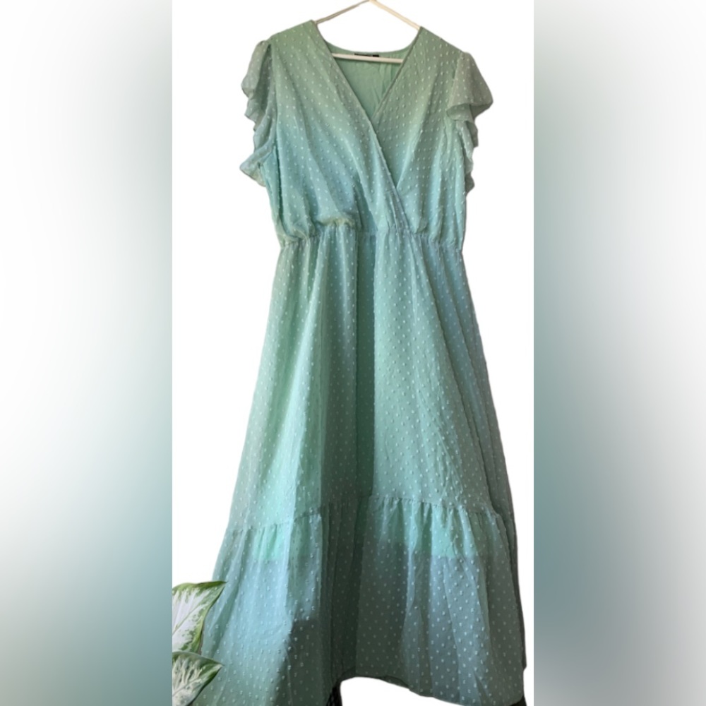 Long Pale Green Dress
